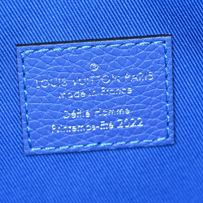 Louis Vuitton Taurillon Illusion Keepall Tote Bleu Vert 5 of 8