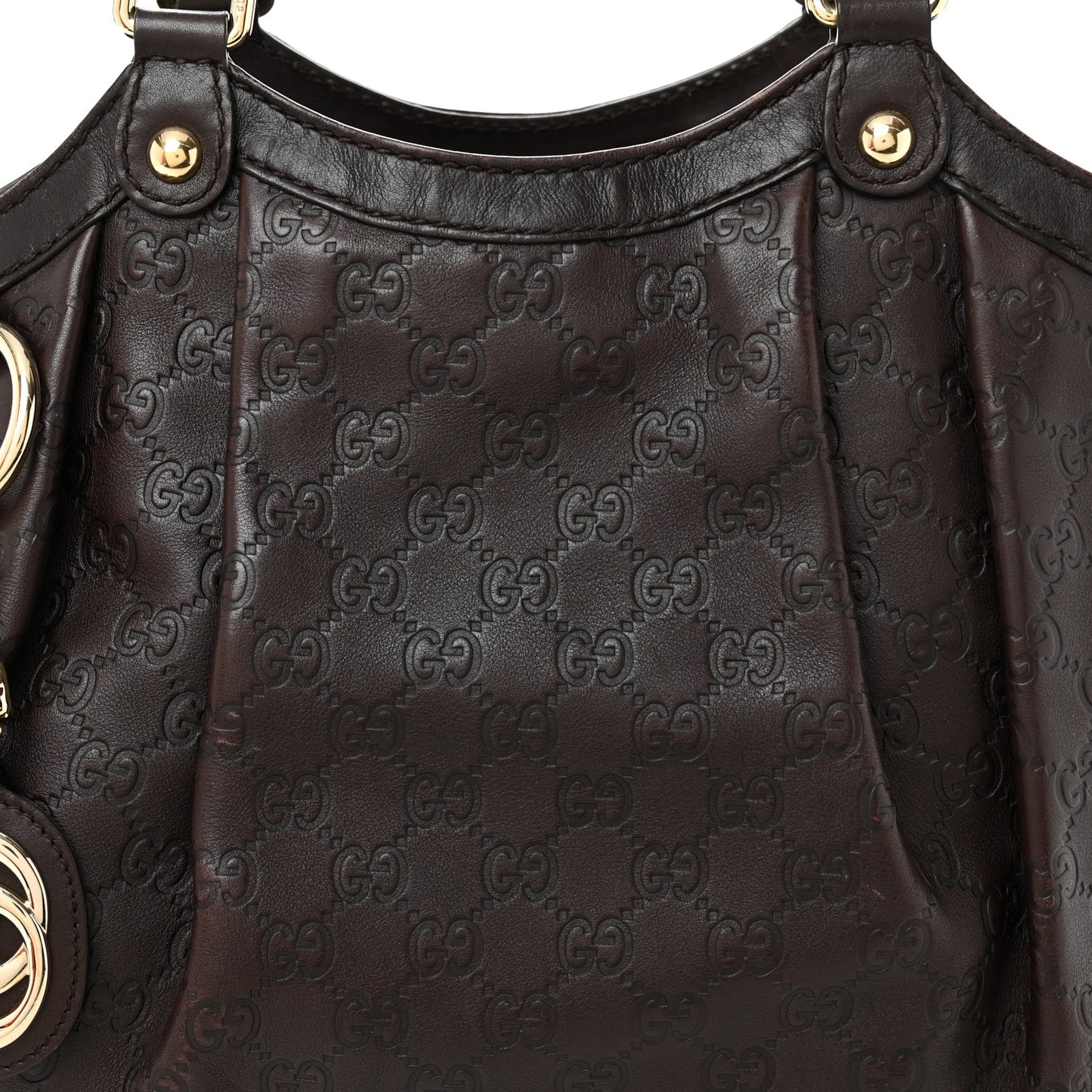 Guccissima Medium Sukey Tote  Brown