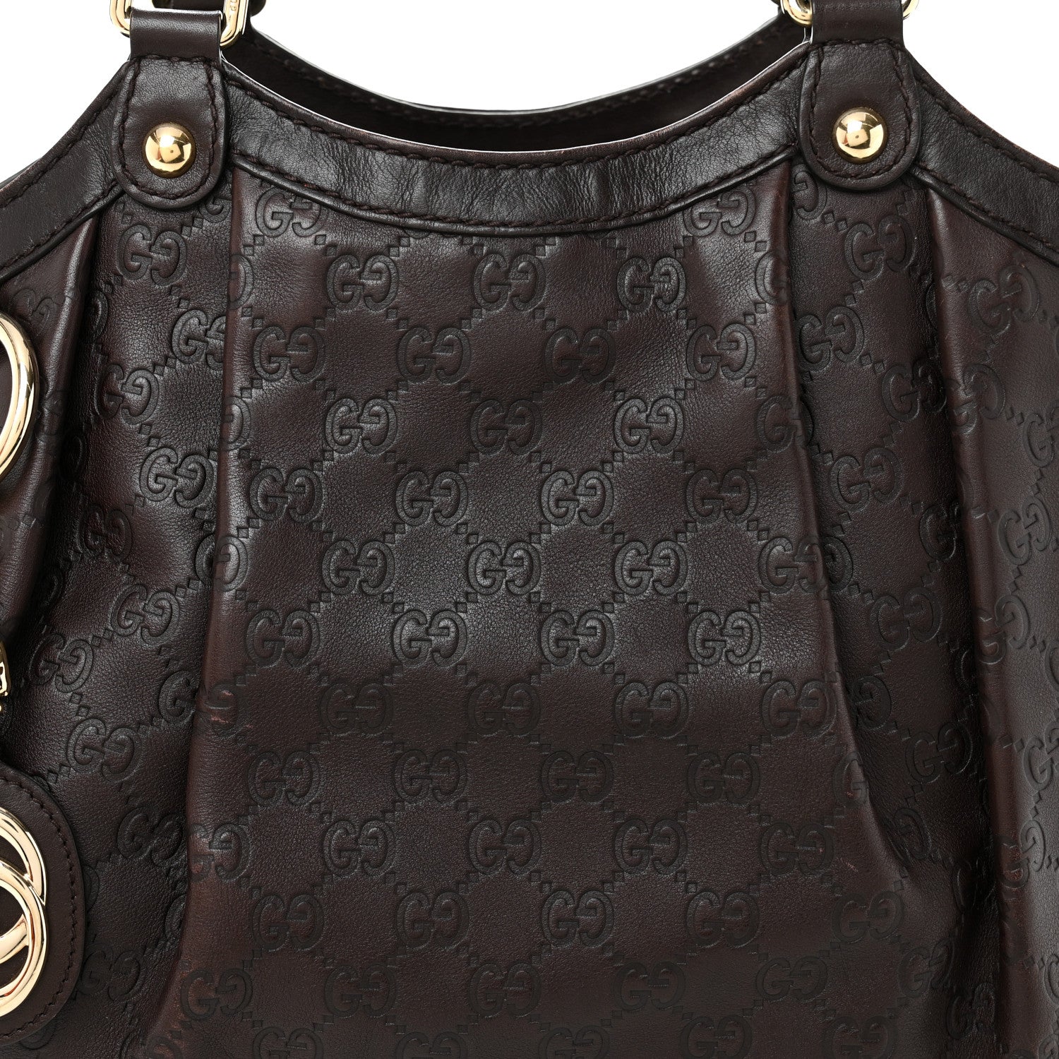 Gucci Guccissima Medium Sukey Tote  Brown 8 of 12