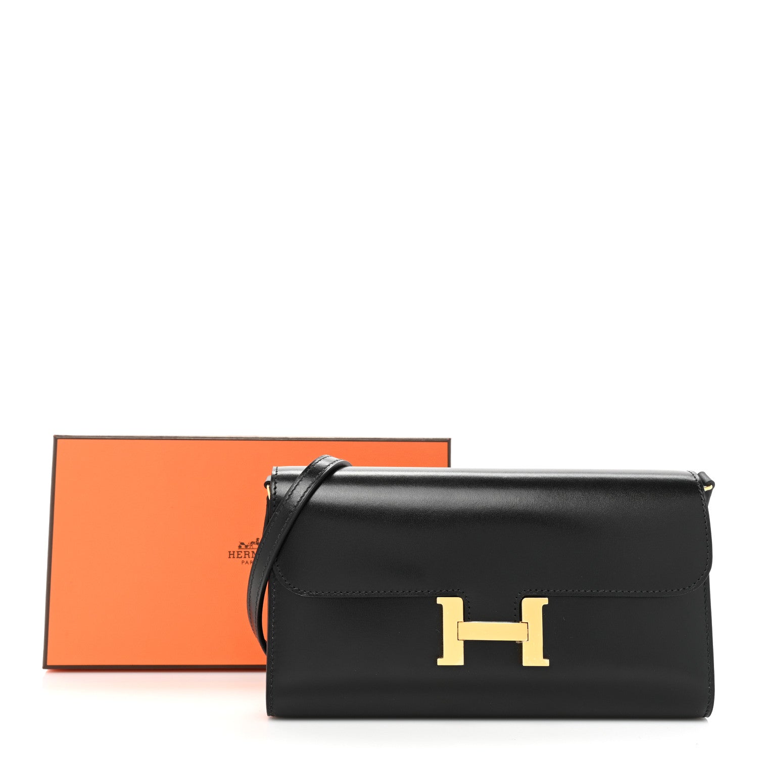 Hermes Box Constance Wallet To Go Black 12 of 12