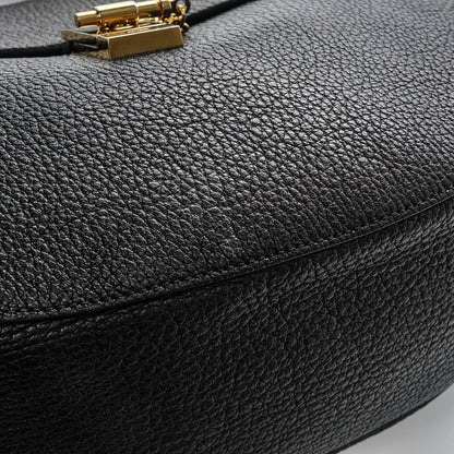 Chloe Grained Lambskin Large Drew Shoulder Bag Black 8 of 10