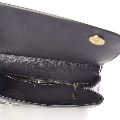 Dolce & Gabbana Dauphine Tulip Print Medium Miss Sicily Satchel Black 5 of 9