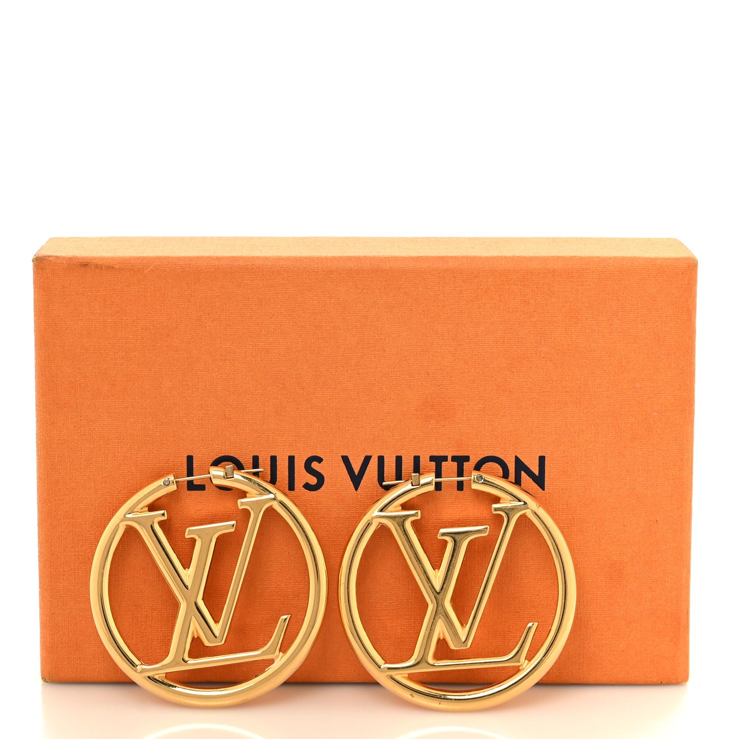 Metal Louise Hoop Earrings Gold