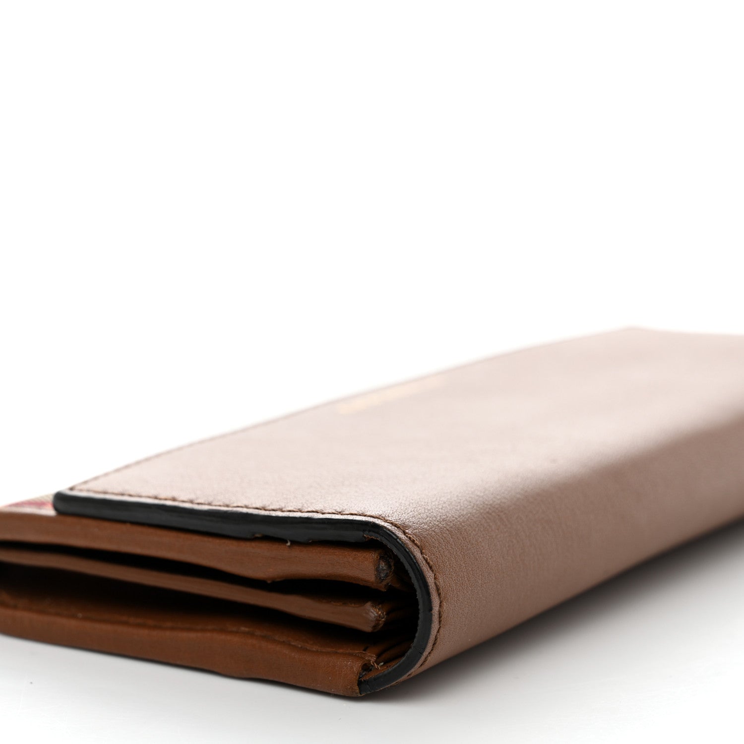 Burberry Calfskin Horseferry Check Porter Continental Wallet Tan 7 of 11