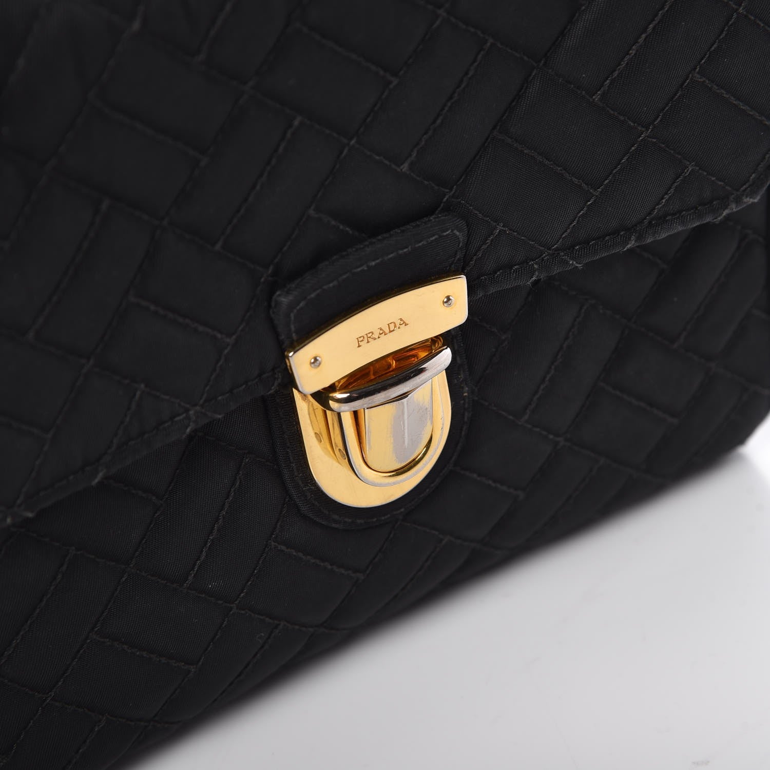 Prada Nylon Tessuto Impuntu Quilted Flap Black 6 of 10