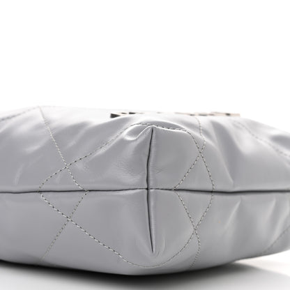Chanel Shiny Calfskin Quilted Mini Chanel 22 Grey 9 of 11