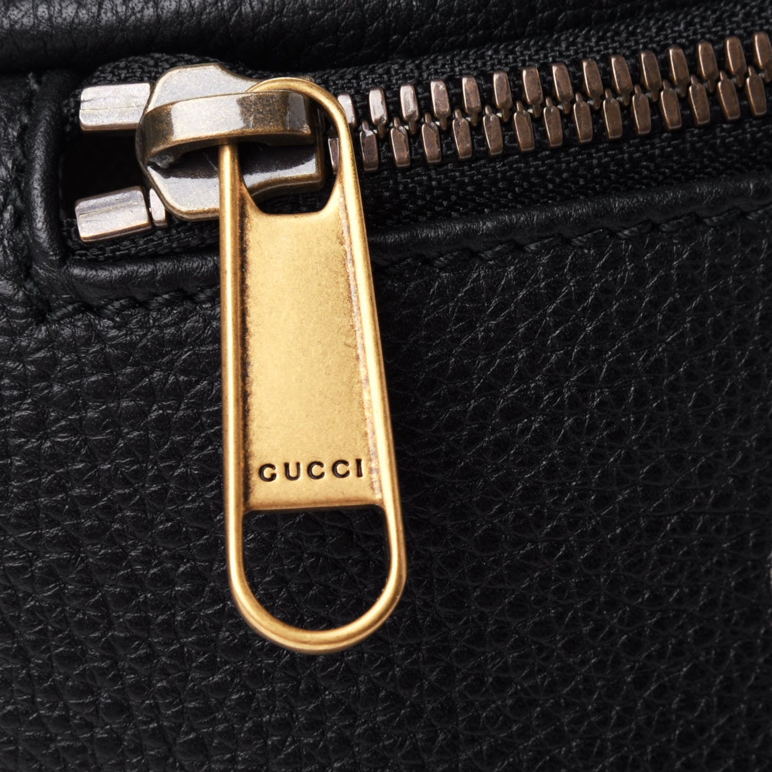 Gucci Grained Calfskin Small Logo Belt Bag Black 4 of 4