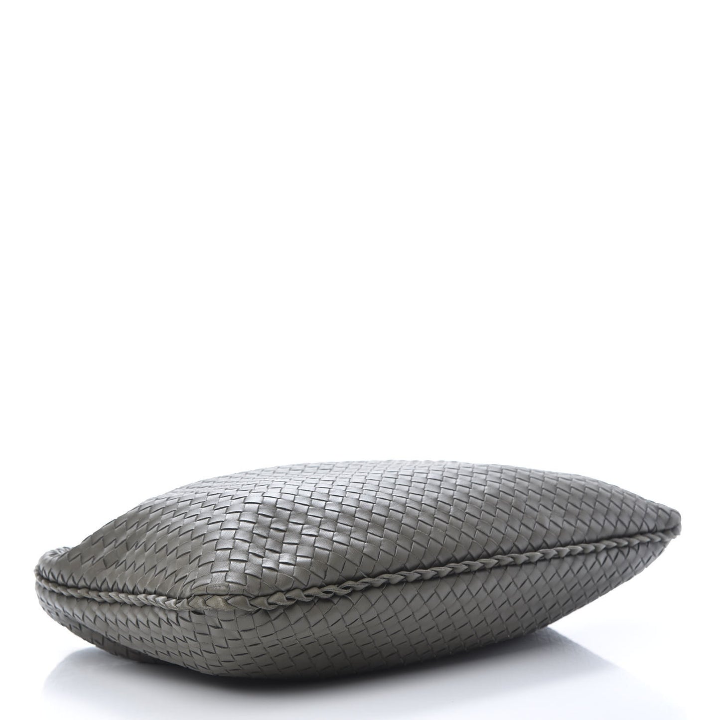 Nappa Intrecciato Large Veneta Hobo Steel