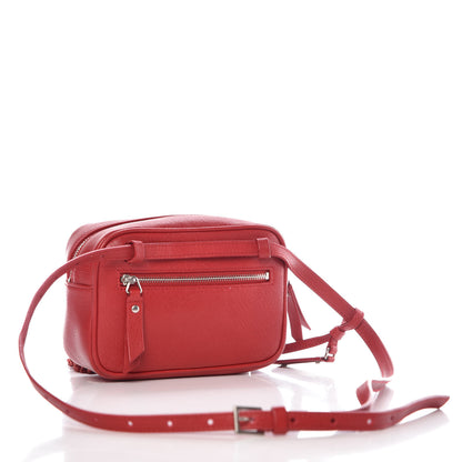 Saint Laurent Lambskin Monogram Lou Belt Bag Red 3 of 10