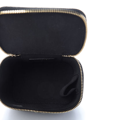 Chanel Caviar Quilted Mini Pearl On Top Vanity Case With Chain Black 5 of 9