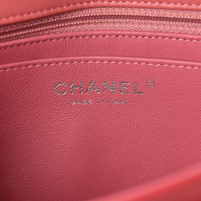 Chanel Lambskin Quilted Tri-Color Medium Valentine Charms Single Flap Pink 6 of 11