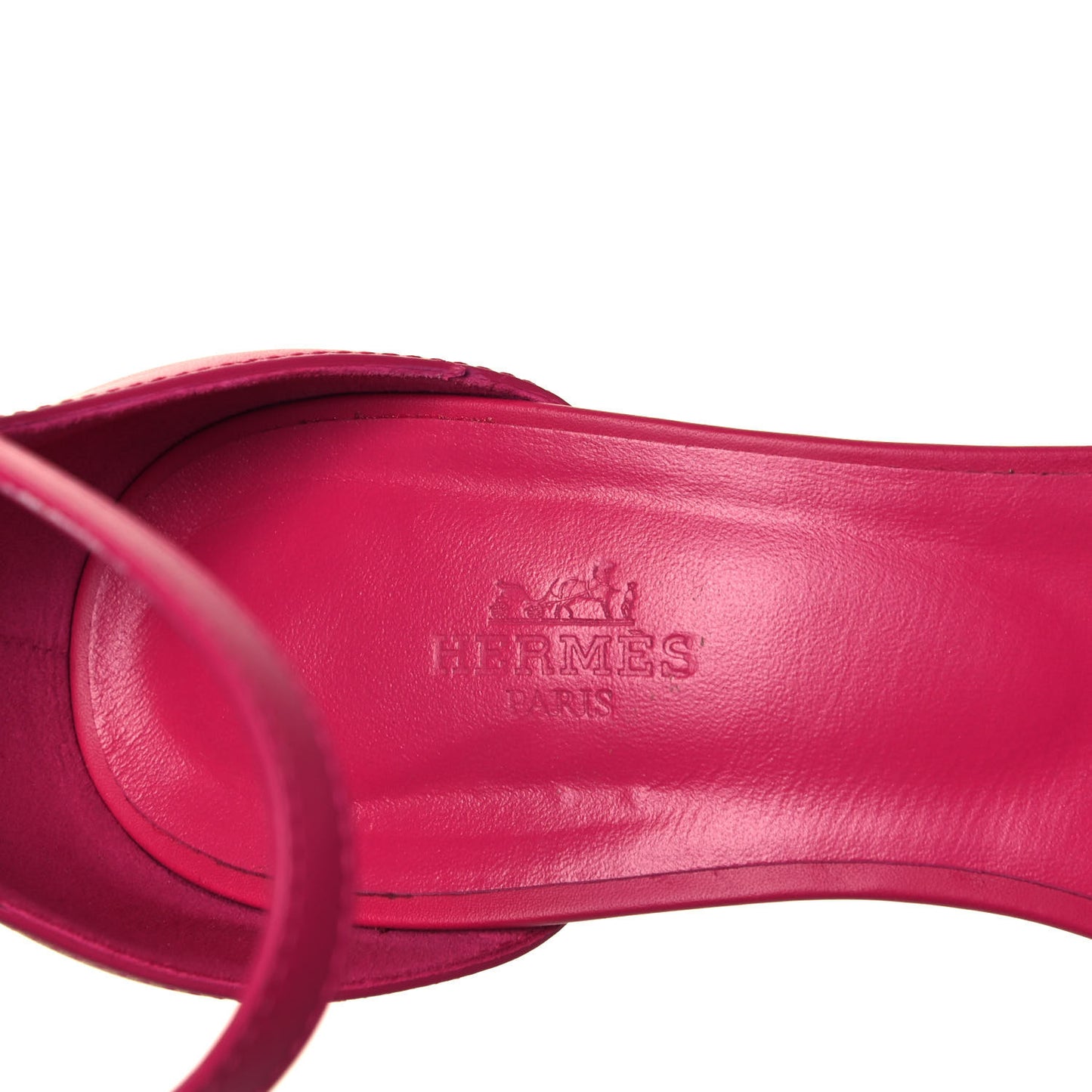 Calfskin Legend Wedge Sandals 40 Pink
