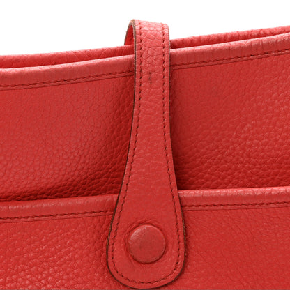 Hermes Taurillon Clemence Evelyne III PM Bougainvillea 15 of 15