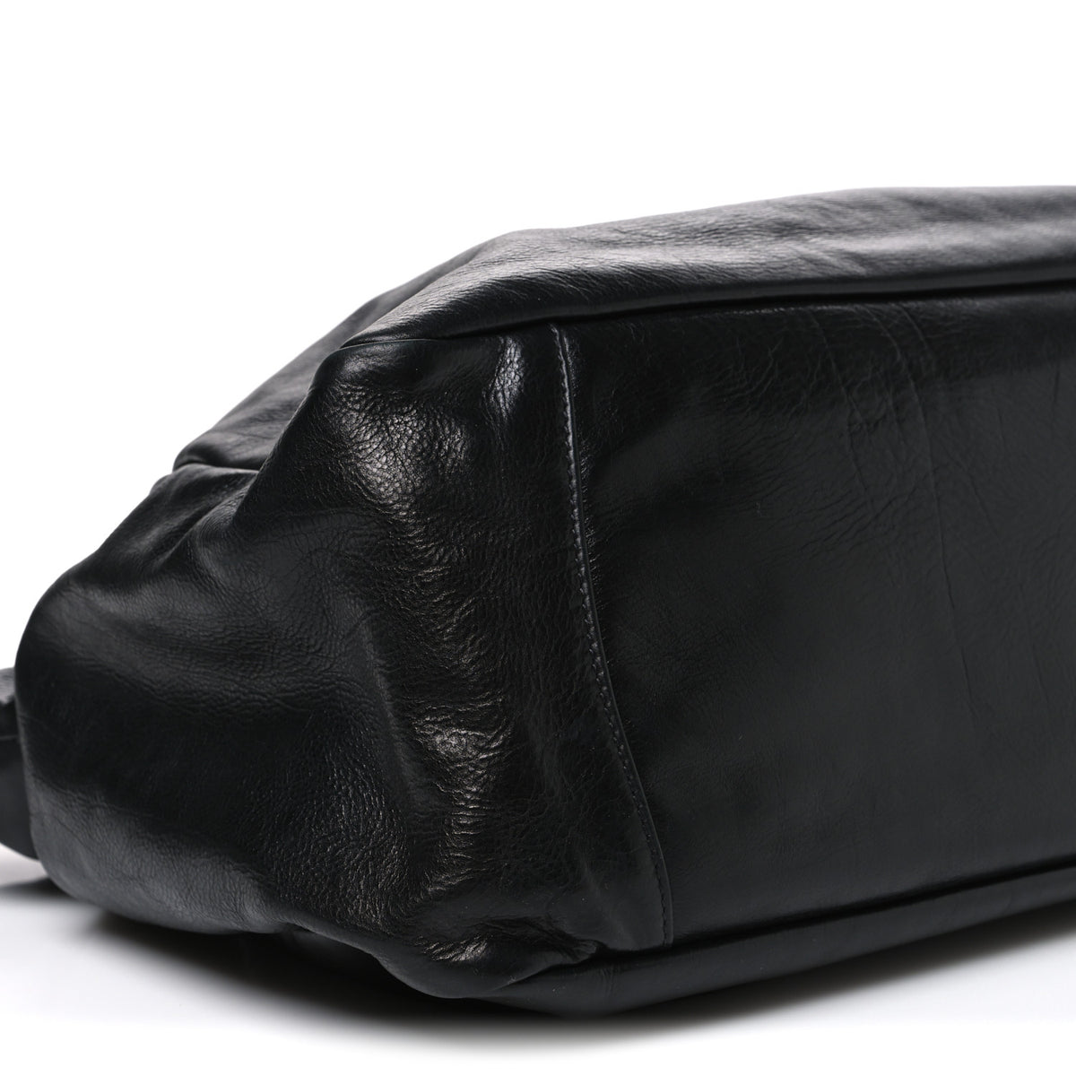 Nappa Frills Tote Black