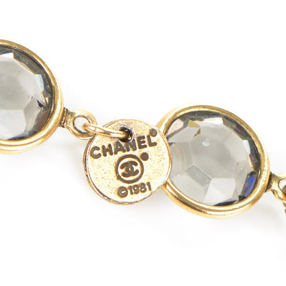 Chanel Crystal Sautoir Necklace Gold 4 of 4