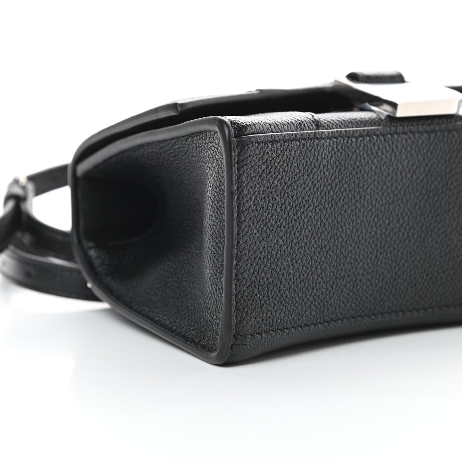 Balenciaga Grained Calfskin Hourglass Top Handle Bag XS Black 10 of 12