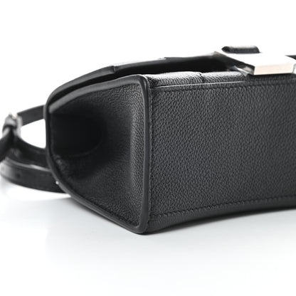 Balenciaga Grained Calfskin Hourglass Top Handle Bag XS Black 10 of 12