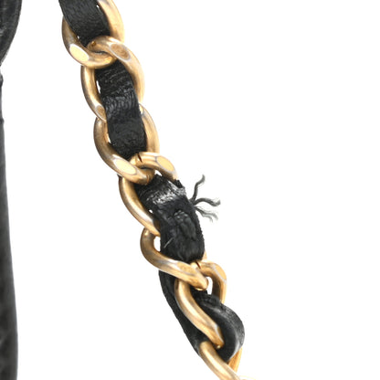 Chanel Lambskin Quilted Pearl Crush Clutch With Chain Black 13 of 13