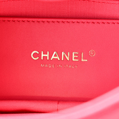 Chanel Caviar Quilted Triple Chain Shoulder Bag Pink 6 of 10