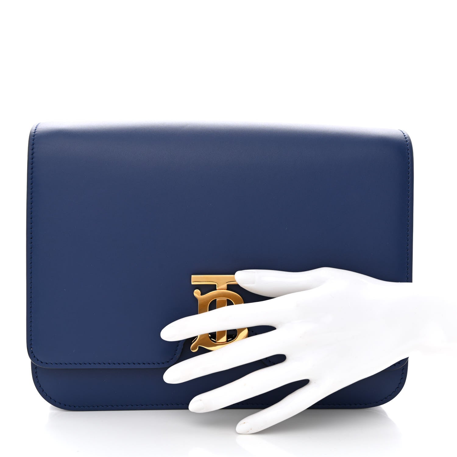 Burberry Calfskin Medium TB Bag Navy 2 of 10