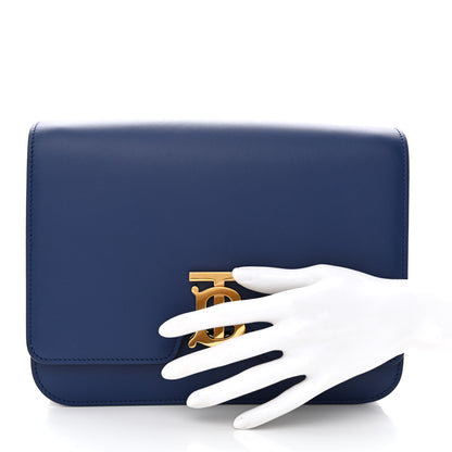 Burberry Calfskin Medium TB Bag Navy 2 of 10