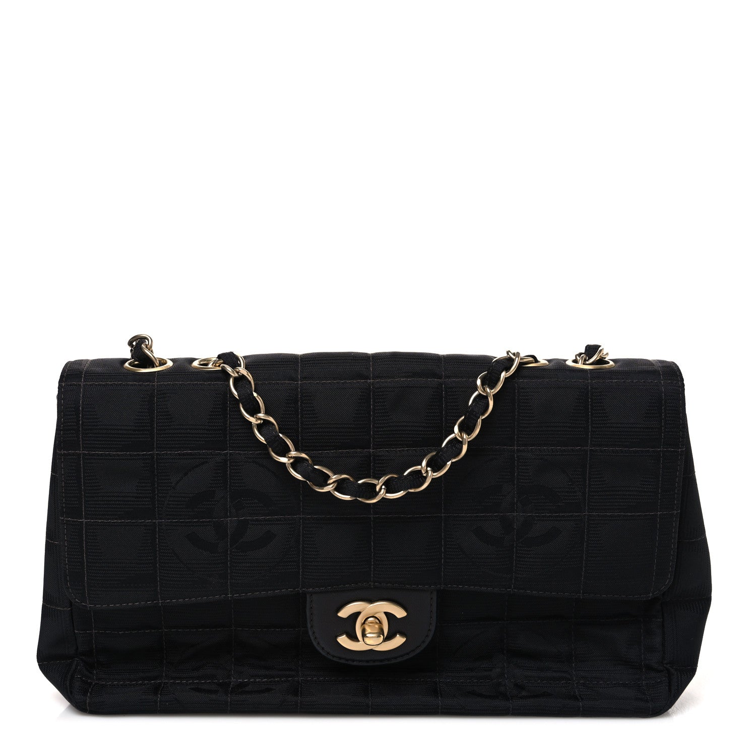 Chanel Nylon Medium Travel Flap Black 1 of 10
