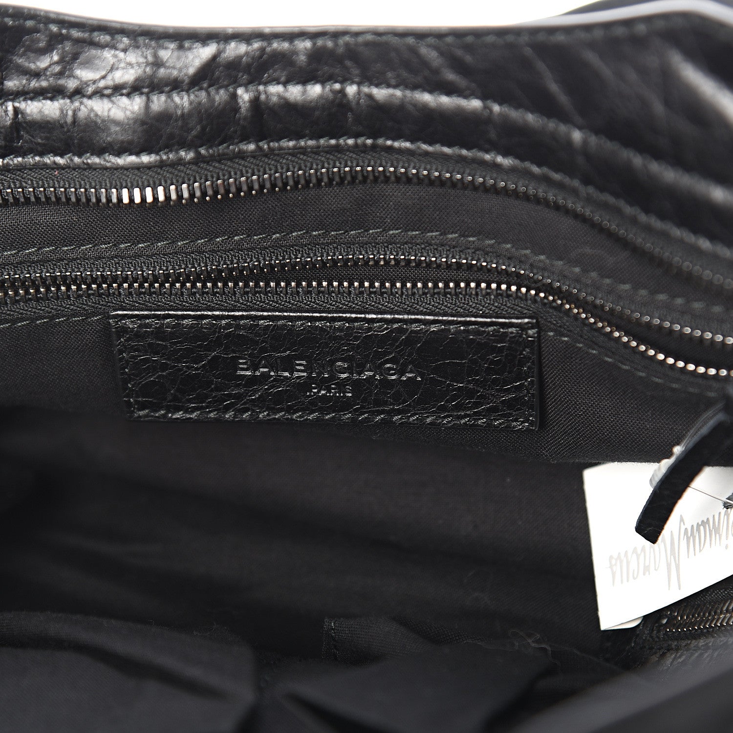 Balenciaga Agneau Silver Metallic Edge Hardware City Black 5 of 8