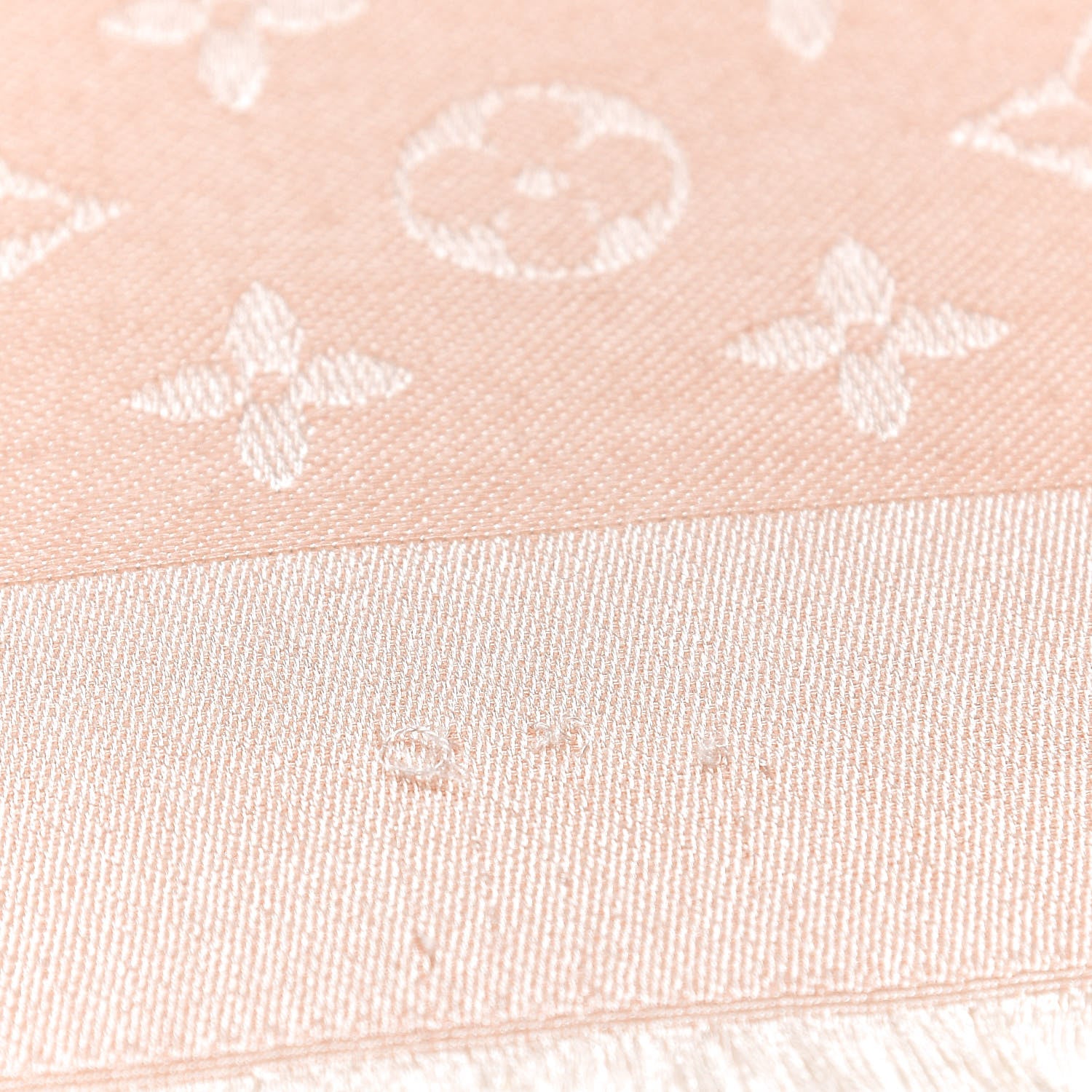 Louis Vuitton Silk Wool Monogram Shawl Natural 5 of 7