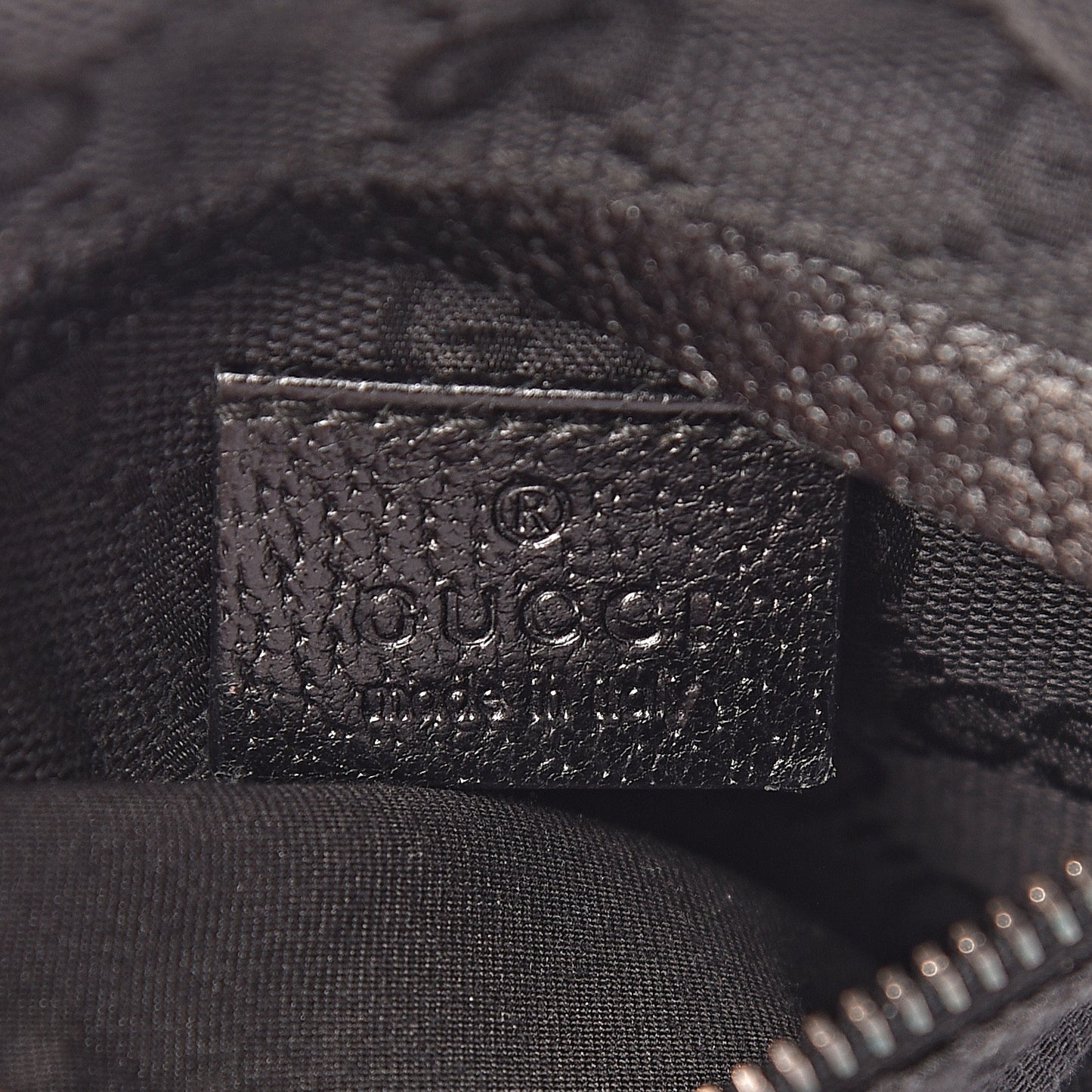 GG Monogram Double Pocket Belt Bag Black