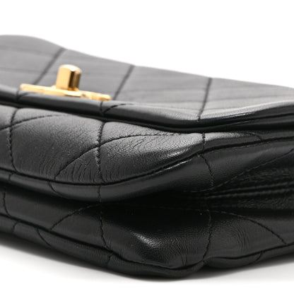 Chanel Lambskin Quilted Small Color Match Flap Black Multicolor 10 of 10