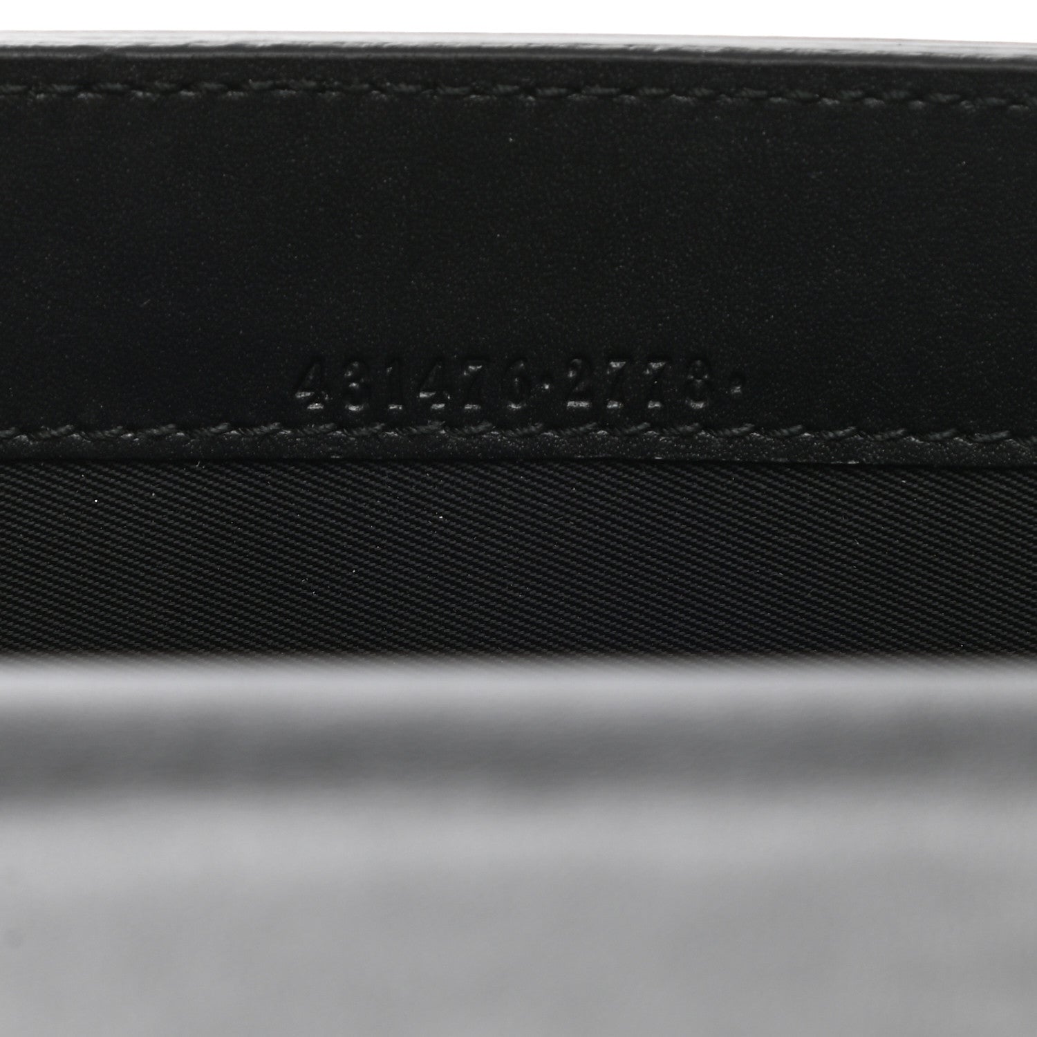 Gucci Calfskin Mini Peony Pearly Clutch Black 6 of 10
