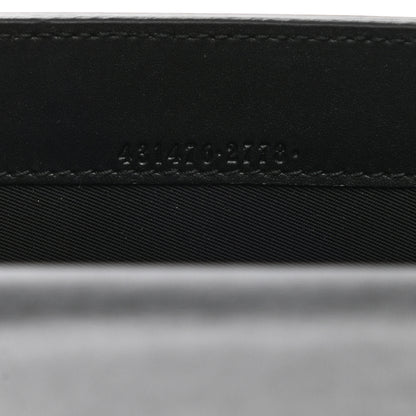 Gucci Calfskin Mini Peony Pearly Clutch Black 6 of 10
