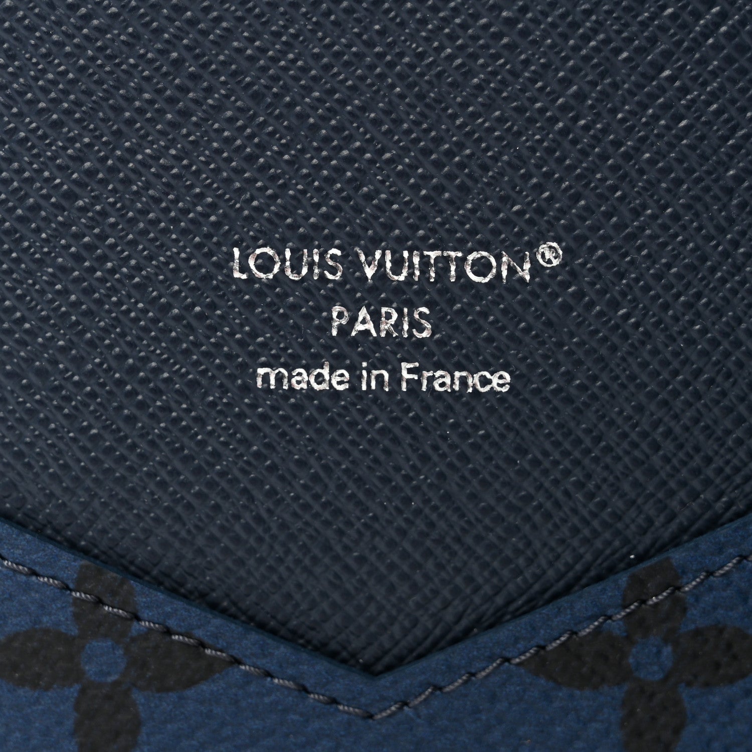 Louis Vuitton Monogram Forest Passport Cover Navy 6 of 8