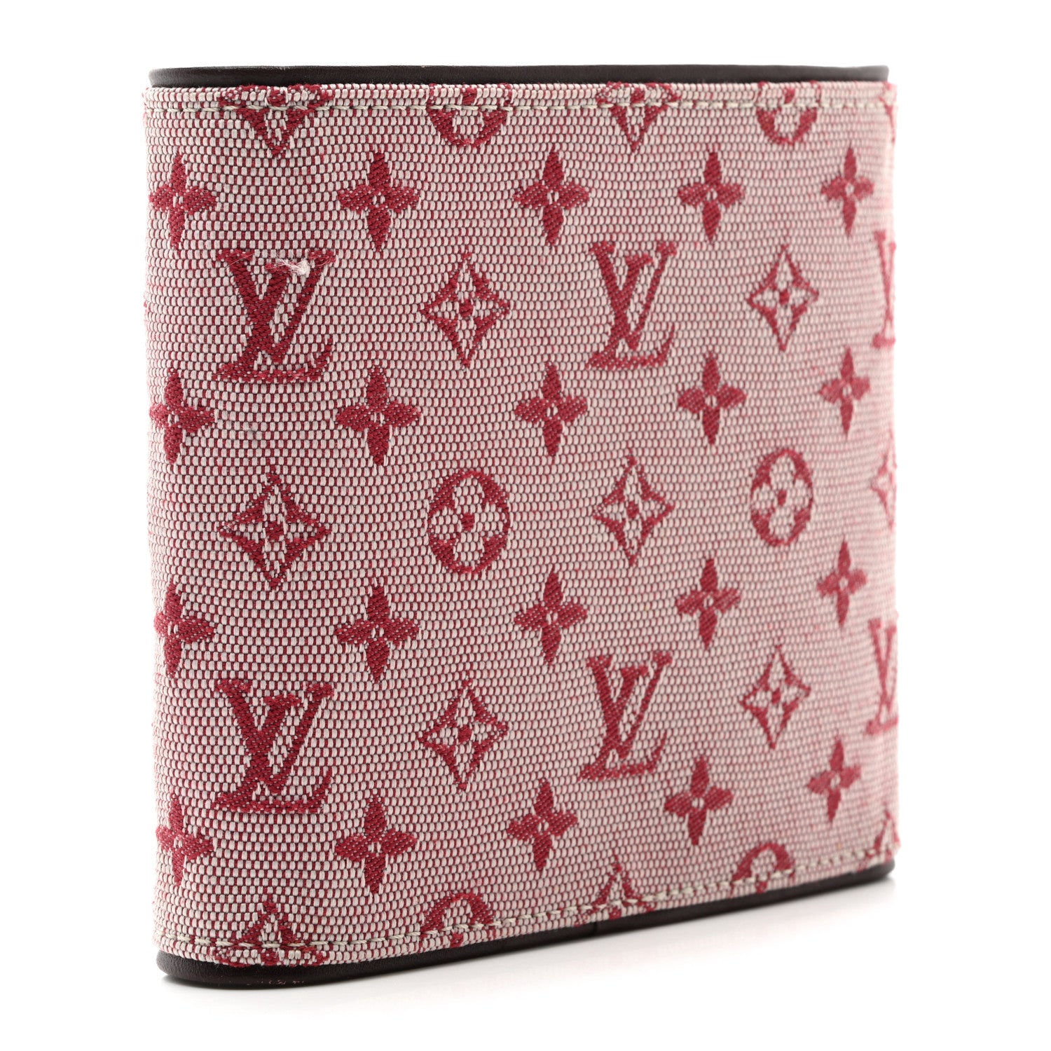 Louis Vuitton Mini Monogram Lin Compact Wallet Cherry 3 of 7