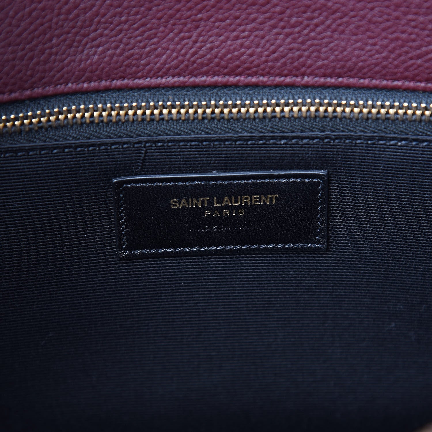 Saint Laurent Grained Calfskin Small Classic Sac De Jour Bordeaux 6 of 17