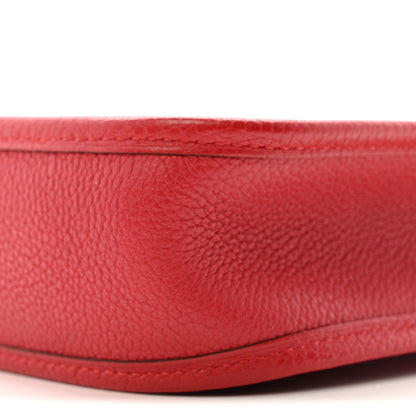 Hermes Taurillon Clemence Evelyne TPM Rouge De Coeur 10 of 11