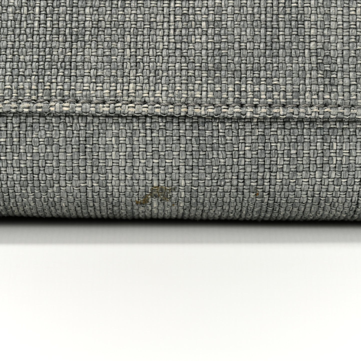 Woven Straw Raffia Large Deauville Tote Grey