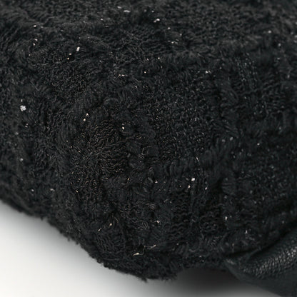 Chanel Tweed Lambskin Quilted Arm Coin Purse Black 10 of 11