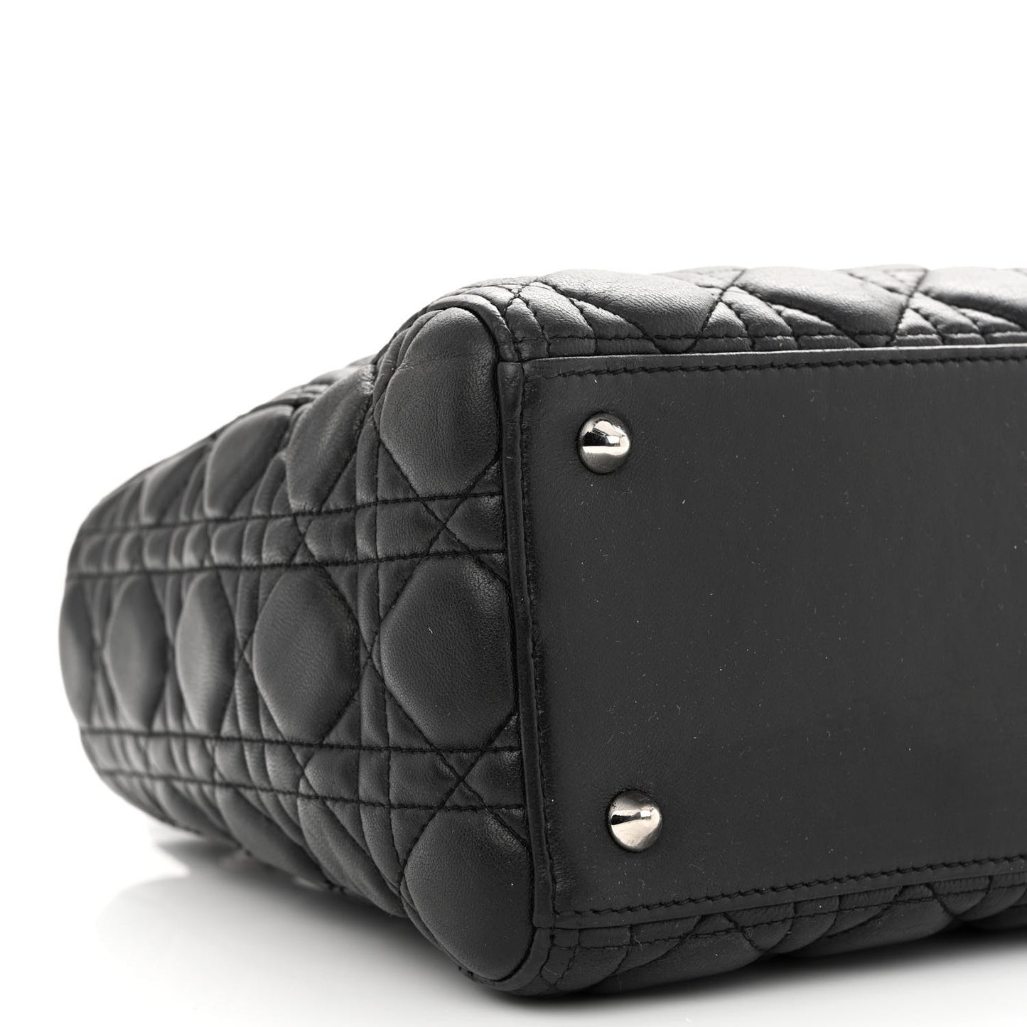 Lambskin Cannage Medium Lady Dior Black
