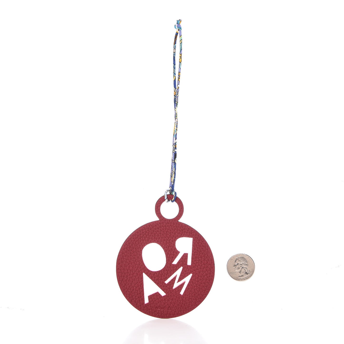 Togo Epsom Petit H Roma Bag Charm Rouge Grenat Rose Confetti