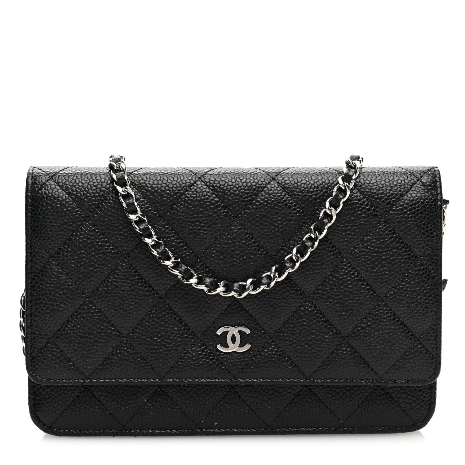 Chanel Caviar Quilted Wallet on Chain WOC Black 1 of 11