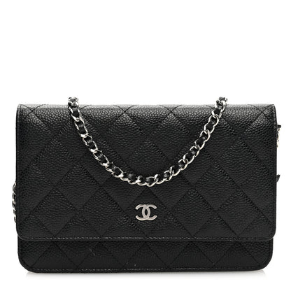 Chanel Caviar Quilted Wallet on Chain WOC Black 1 of 11