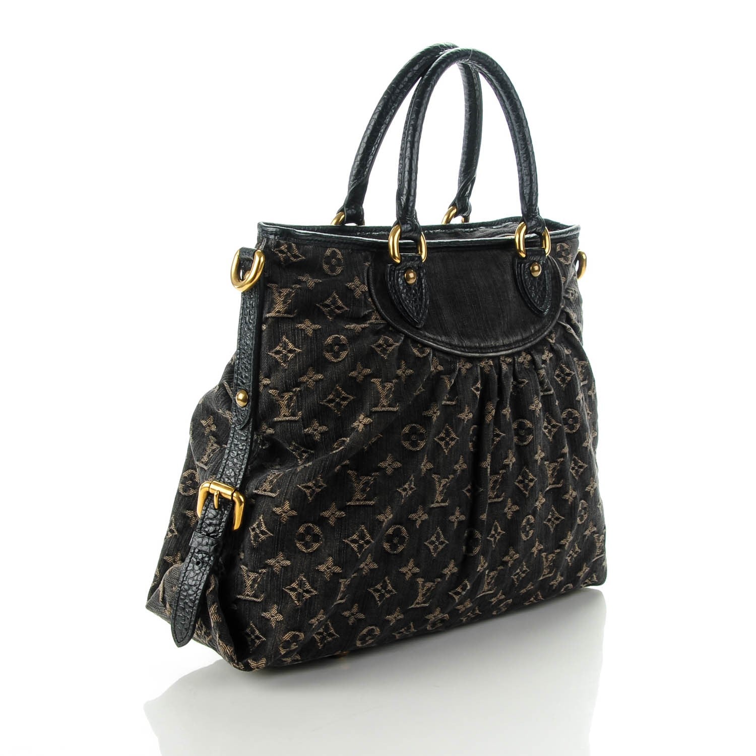 Louis Vuitton Denim Neo Cabby GM Black 3 of 7