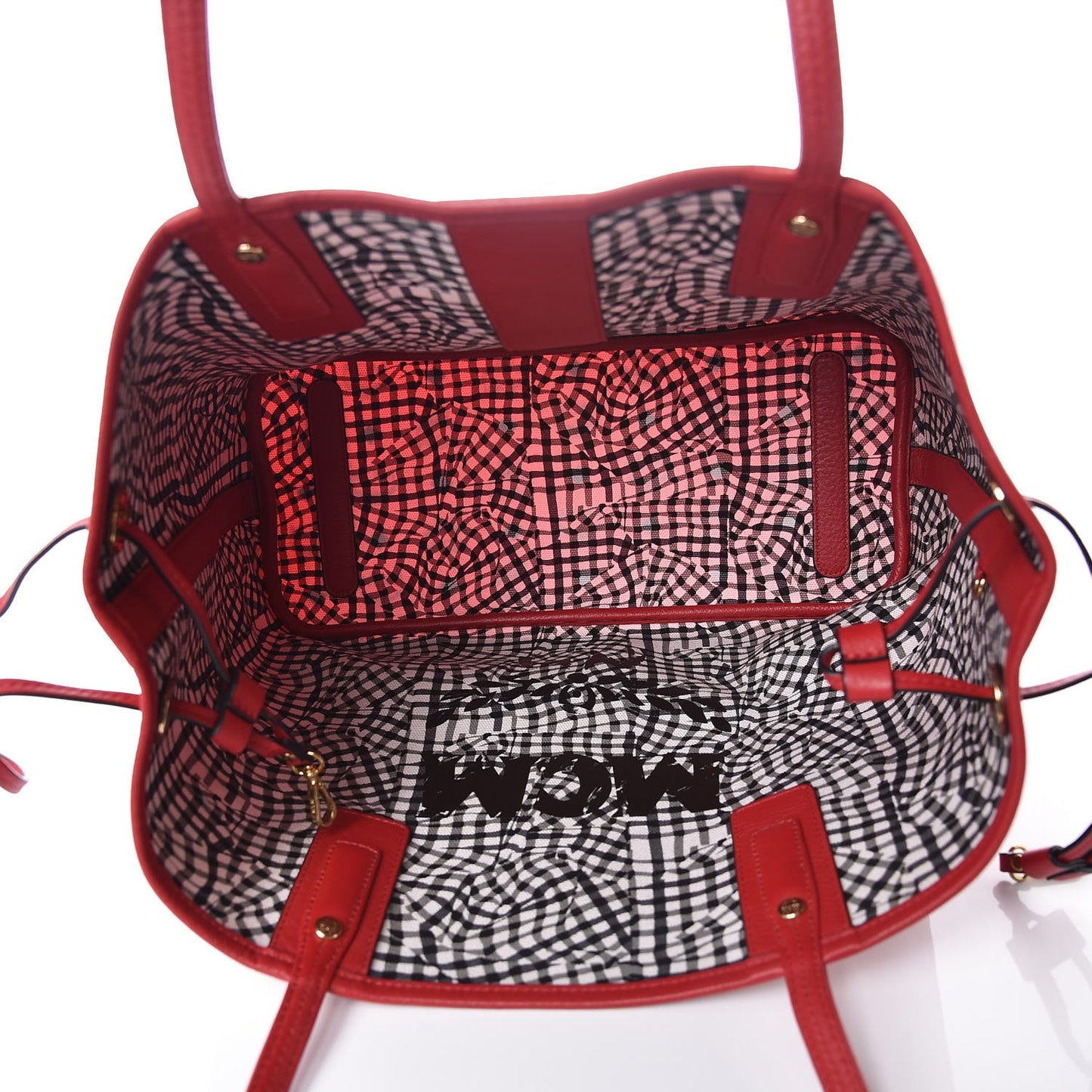 Visetos Medium Liz Reversible Shopper Tote Ruby Red