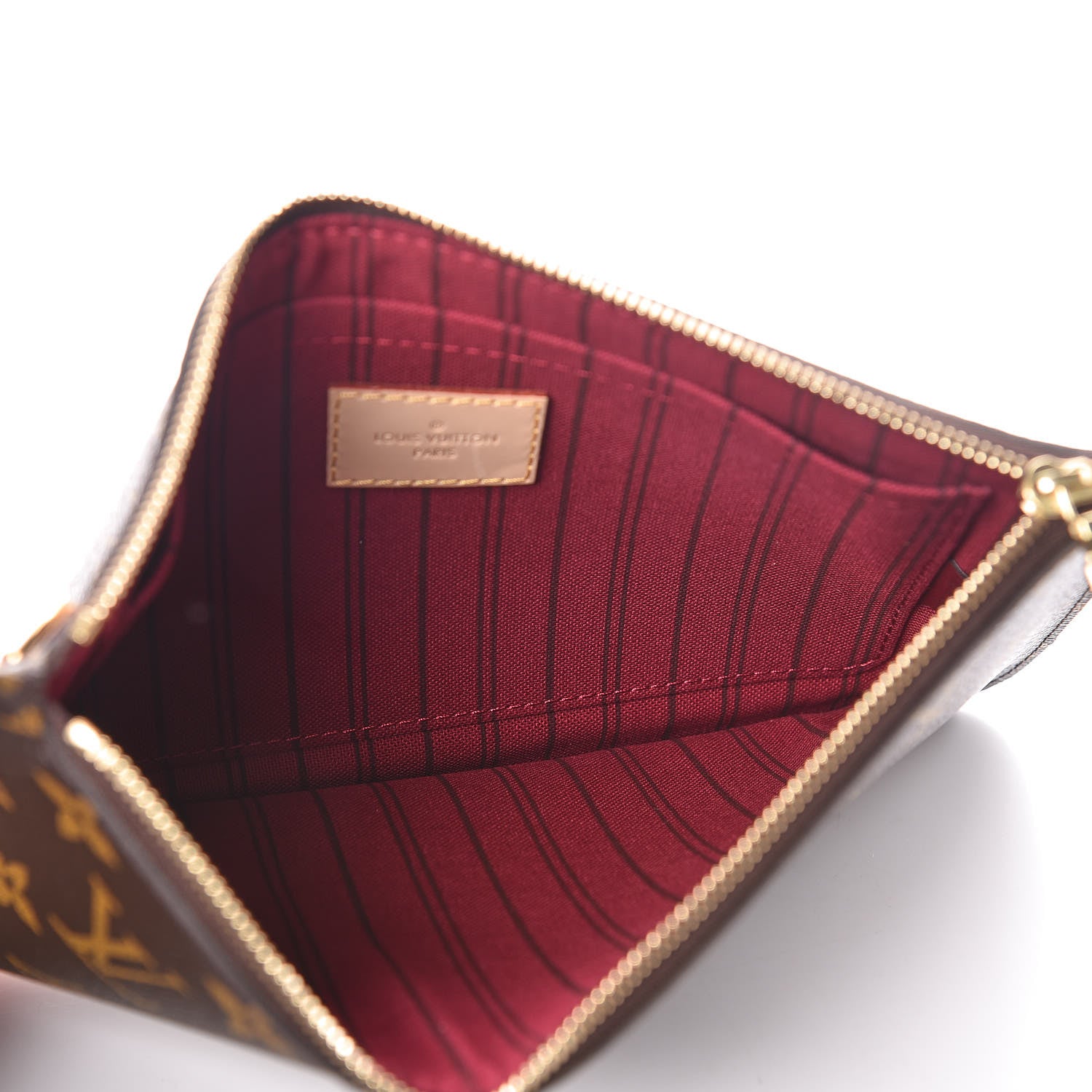 Louis Vuitton Monogram Neverfull MM GM Pochette Fuchsia 5 of 9