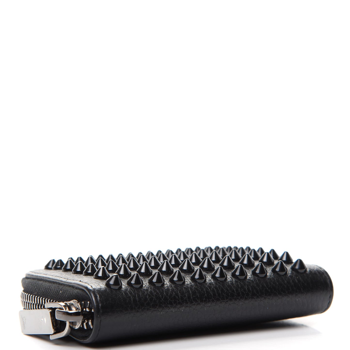 Calfskin Spiked Panettone Coin Purse Black