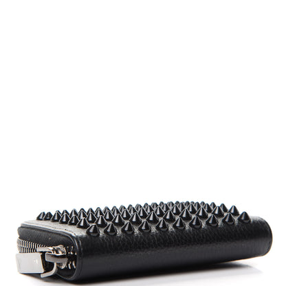 Christian Louboutin Calfskin Spiked Panettone Coin Purse Black 4 of 7
