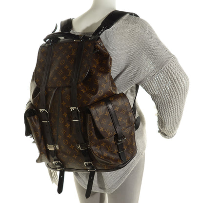 Louis Vuitton Monogram Macassar Christopher Backpack 2 of 7