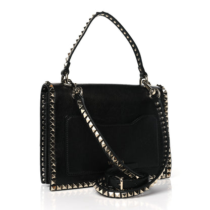 Valentino Garavani Buffalo Rockstud No Limit Top Handle Bag Black 3 of 10