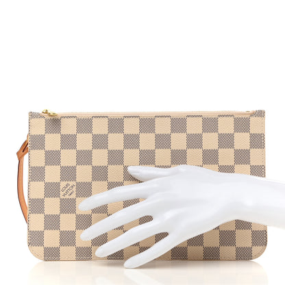Louis Vuitton Damier Azur Neverfull MM GM Pochette 2 of 7